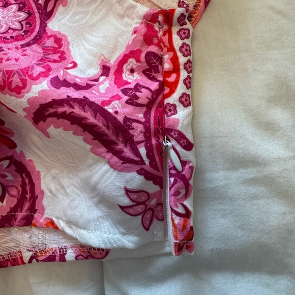 SHEIN Pink and Red Floral Off-Shoulder Top - Picture 3 of 4